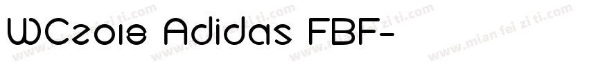 WC2018 Adidas FBF字体转换